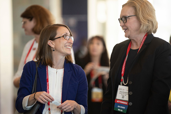 Attendees network during the Women’s Interprofessional Network of the American Diabetes Association networking reception at the 79th Scientific Sessions.
