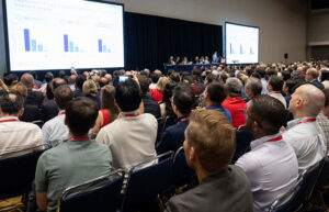 Speakers and attendees during (LB Trial)